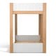 preview thumbnail 10 of 8, Furniture of America Oryas White and Natural Solid Wood Twin over Twin Low Profile Bunk Bed