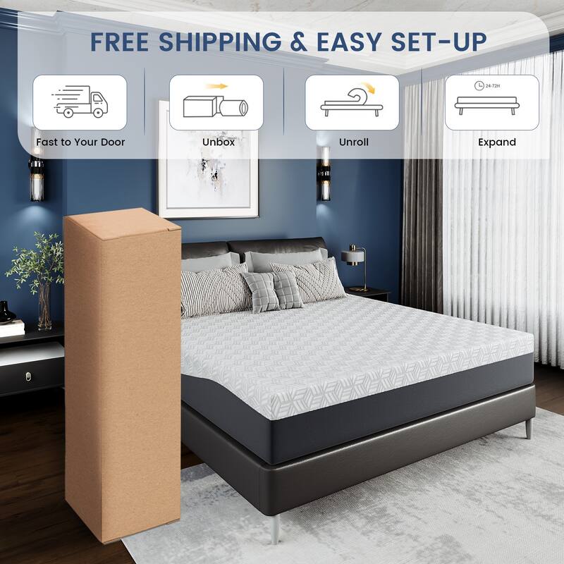 Luxury All-Foam Mattress - 10-Year Warranty, Easy Unboxing for Restful Nights