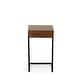 preview thumbnail 4 of 4, Carolina Living Dashiel Cubby C-Form Table - Chestnut/Black