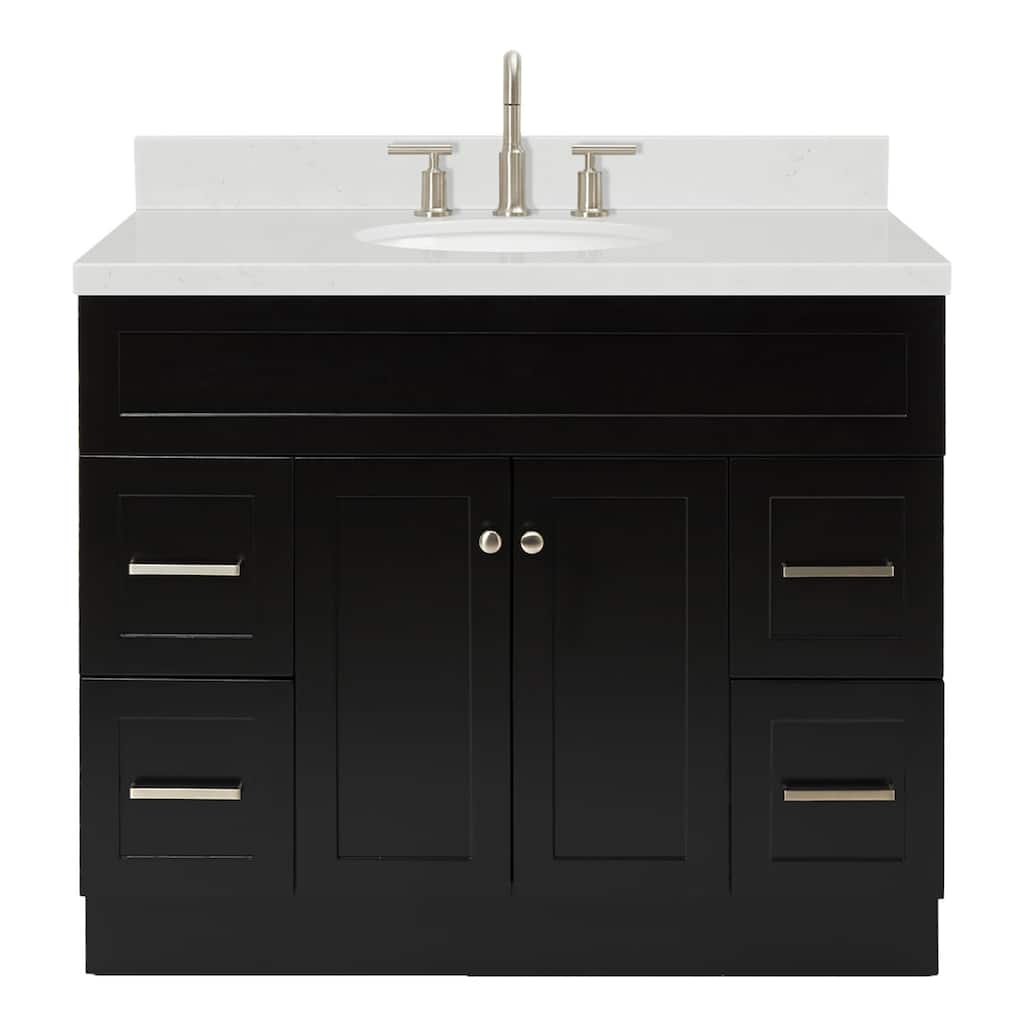 Ariel F042SCQOVO Hamlet 42" Free Standing Single Basin Vanity Set with