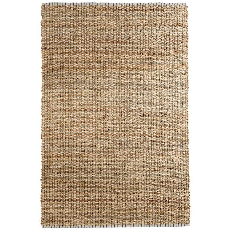 Nevaeh Coastal Blue/Ivory Woven Jute Indoor Area Rug by Sevita - 5' x 7'9"
