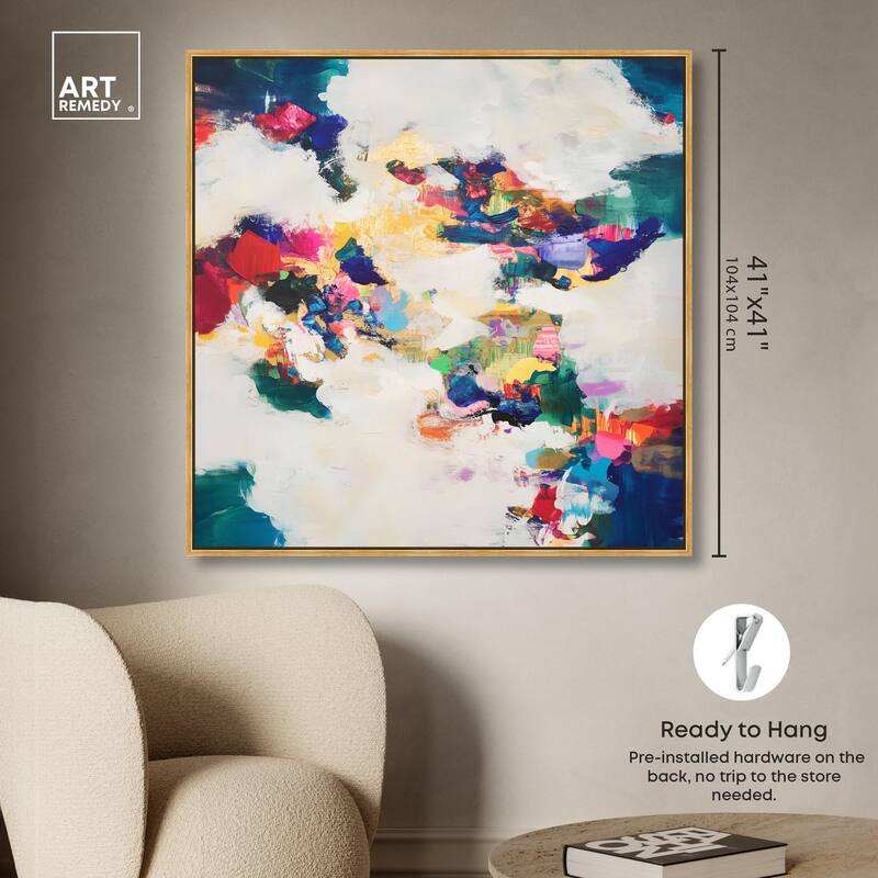 Spectrum Splash Canvas by Art Remedy