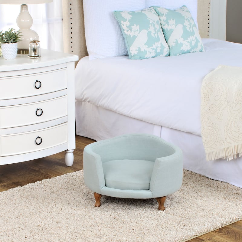 HomePop Dog Bed Mini Love Seat - Blue