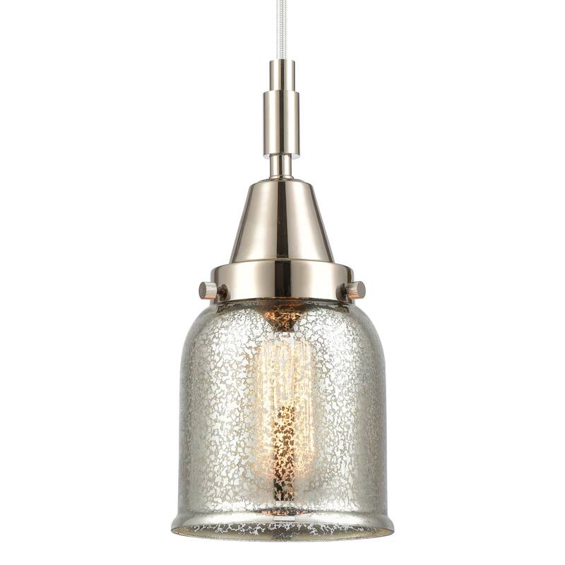 Innovations Lighting 447-1P-G58 Bell 5" Wide Mini Pendant with - Polished Nickel