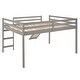 preview thumbnail 9 of 30, Full Size Loft Bed with Slide and Ladder for Kids, Under Bed Storage