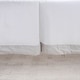 preview thumbnail 8 of 12, Rizzy Home Velvet Trim Crib Skirt - 26" x 51" Gray