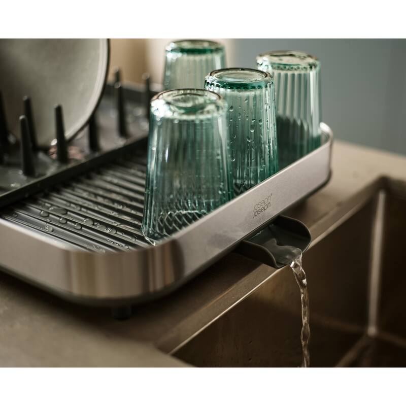 Joseph Joseph Expanding Stainless Steel Dish Rack with Cutlery Drainer