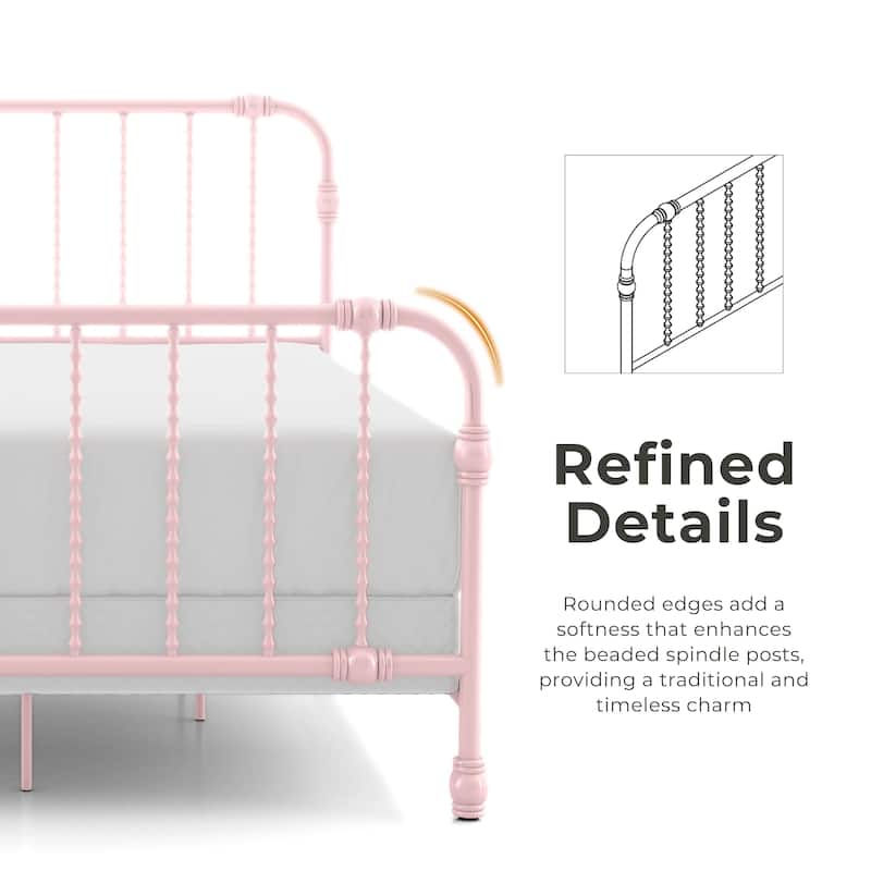 Furniture of America Wren Metal Full Spindle Bed.