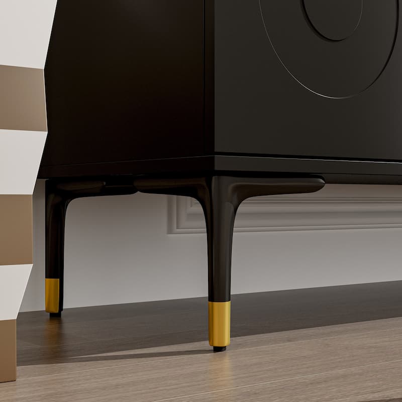 78.7 Inch TV Stand Entertainment Center with 2 Cabinets Media Console