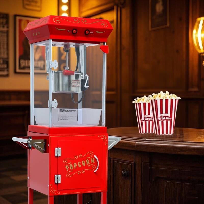 6OZ Popcorn Maker:This 480W theater-style popcorn popper. It includes an old maids drawer to collect un-popped kernels