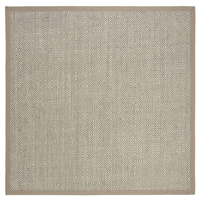 SAFAVIEH Natural Fiber Palma Jute Rug - 6' Square - Natural/Taupe