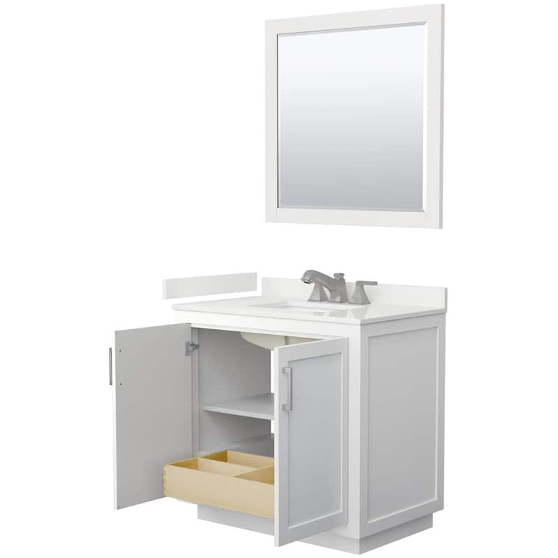 Wyndham Collection WCF292936S-QTZ-US3M34 Miranda 36" Free Standing