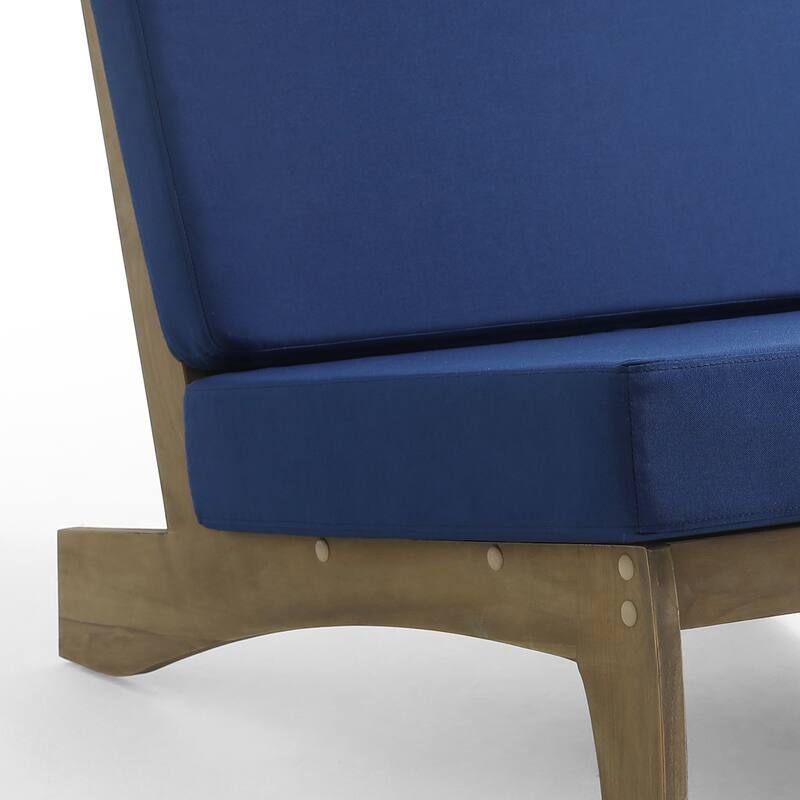 Casual Teak Wood Large 7-Piece Outdoor Patio Conversation Set