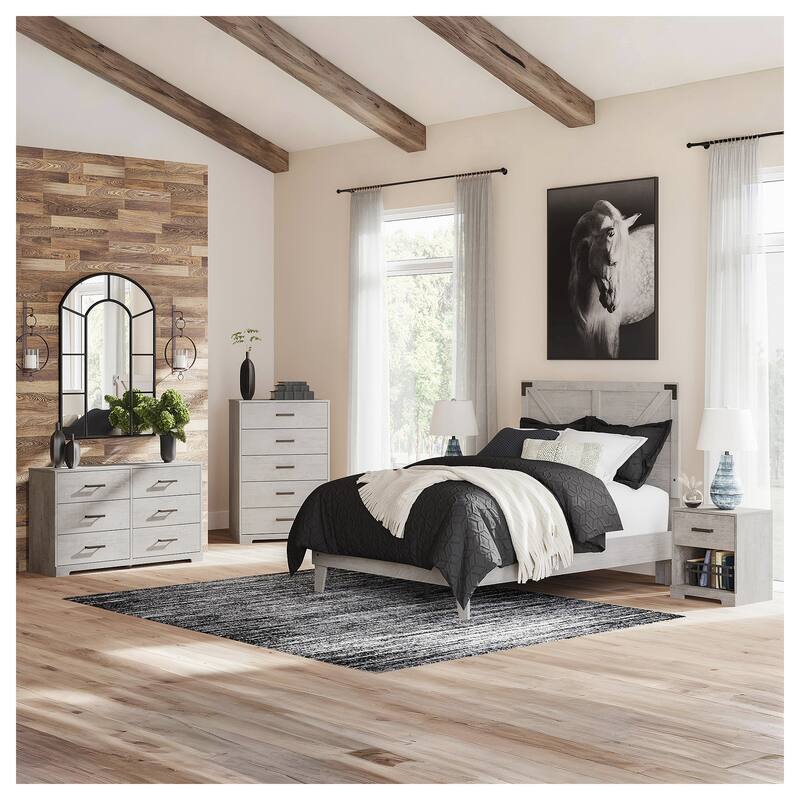 Signature Design by Ashley Shawburn White Platform Bed