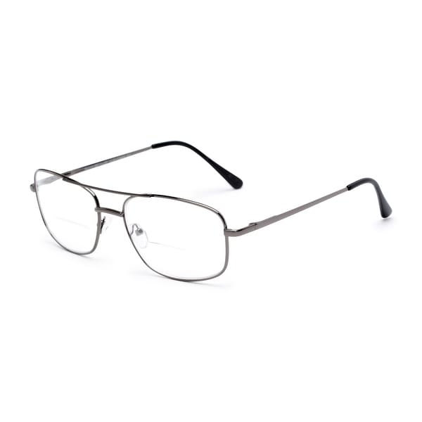Readers.com The Stenson Bifocal Aviator Reading Glasses. Opens flyout.