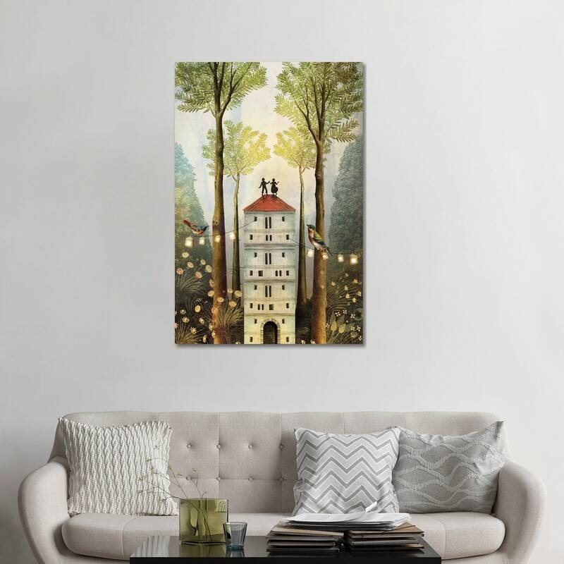 iCanvas "Four Of Wands" by Catrin Welz-Stein Canvas Print - 48x32x1.5