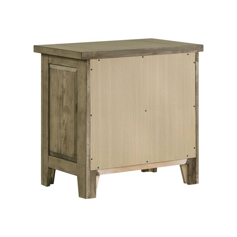 Fully assembled 2-drawer Nightstand