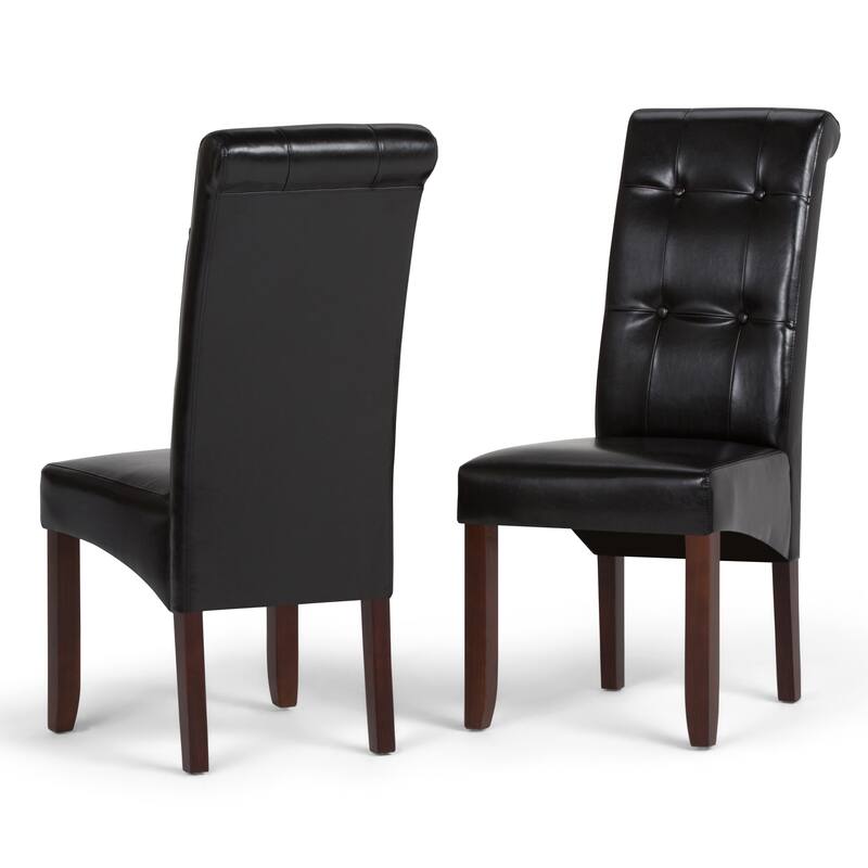 WYNDENHALL Essex Deluxe Tufted Parson Chair (Set of 2) - 18.9"w x 19.3"d x 42.1"h