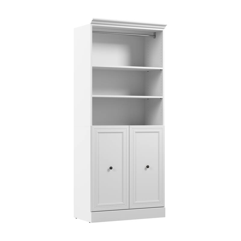 Versatile 36W Closet Organizer with Doors by Bestar
