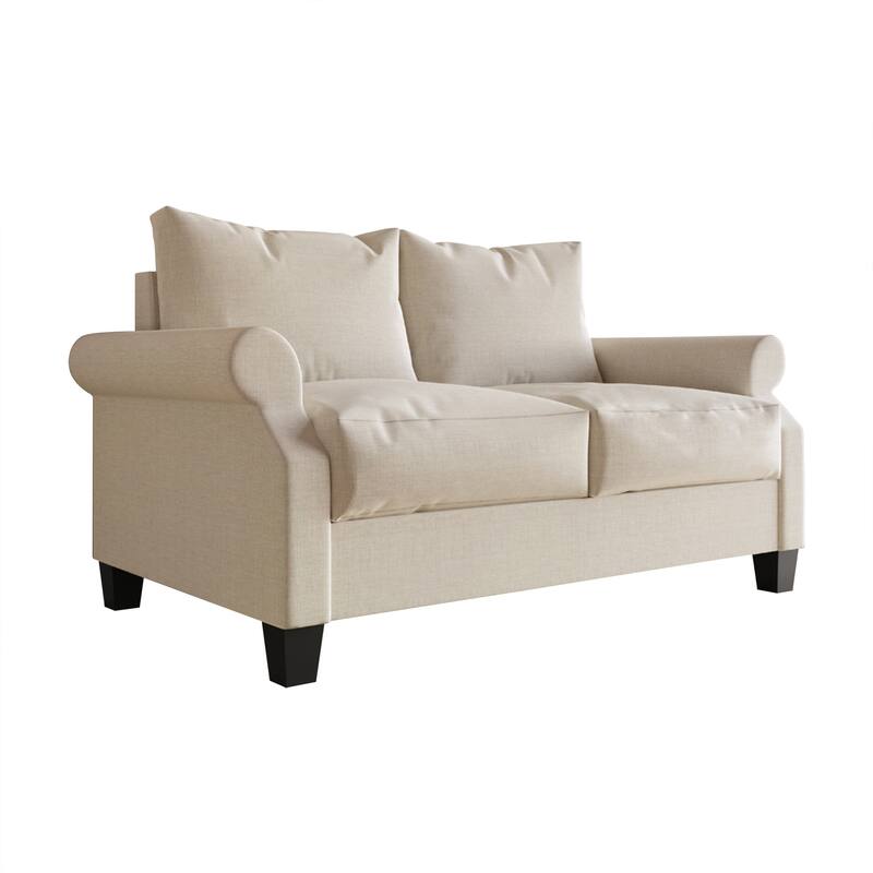 CraftPorch Classic Linen Upholstered 2-Piece Living Room Set