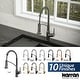 preview thumbnail 16 of 88, Karran Scottsdale Touchless Single-Handle Pull-Down Sprayer Kitchen Faucet