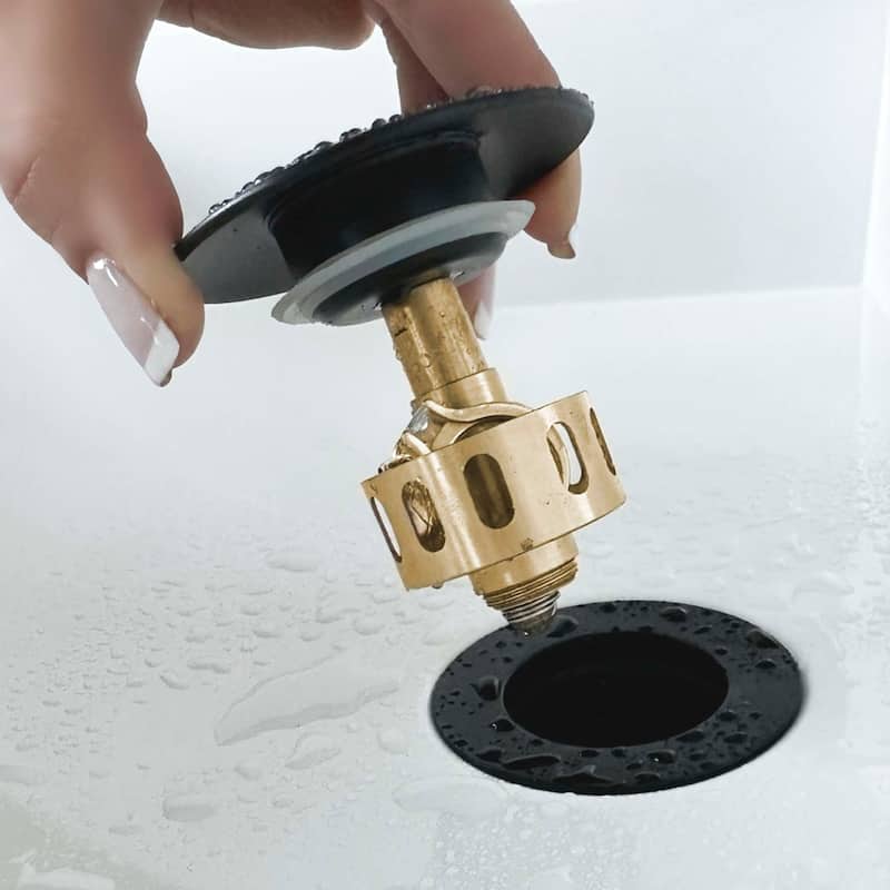 STYLISH Pop-Up Bathroom Sink Drain with Overflow D-701