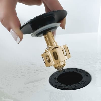 STYLISH Pop-Up Bathroom Sink Drain with Overflow D-701