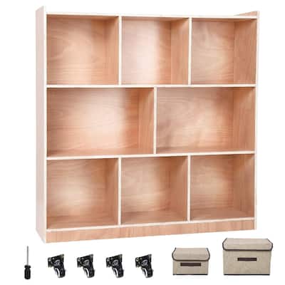 8-Section Classroom Storage Locker Finished, 8 Cubbies for Classrooms