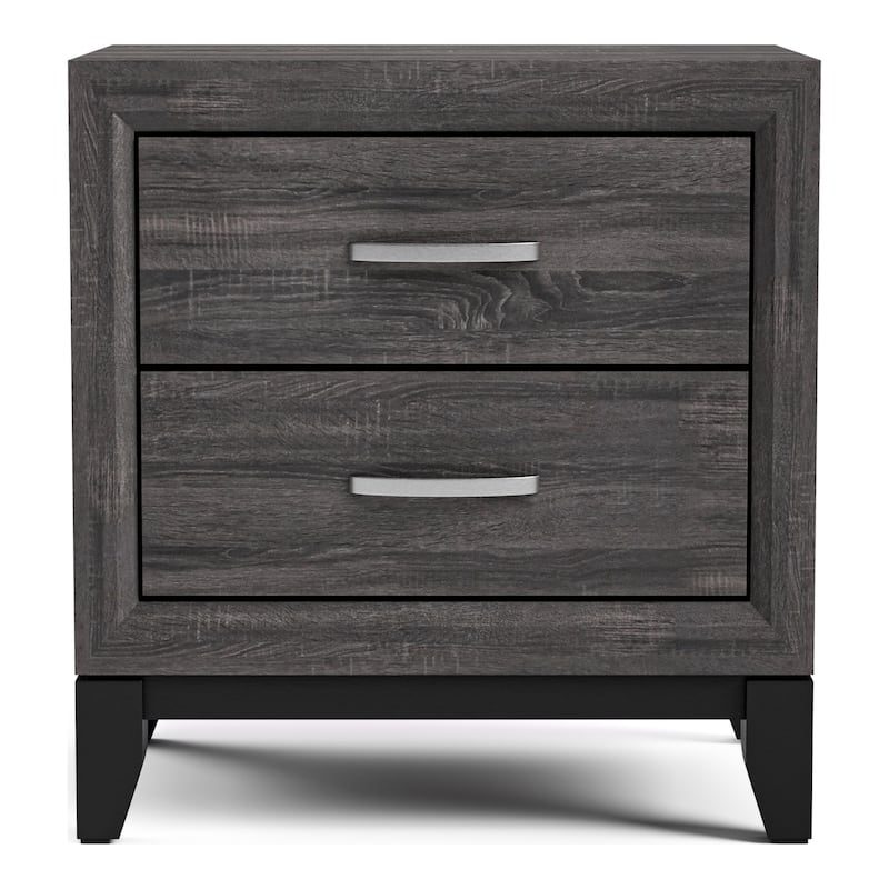 Furniture of America Lante Modern 6-Piece Two-Tone Design Panel Bedroom Set