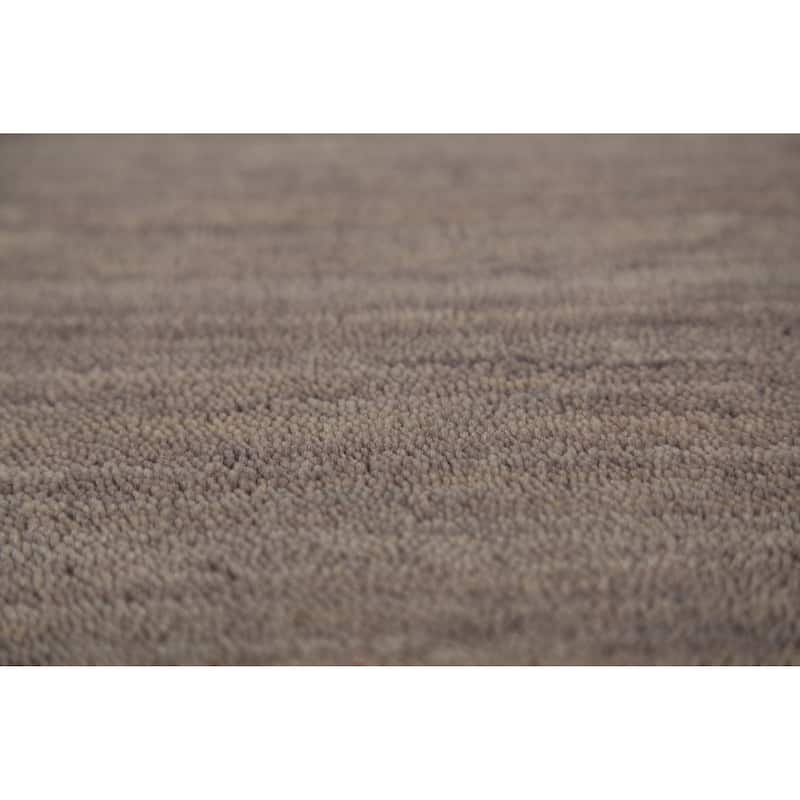 Brown Gabbeh Oriental Area Rug Hand-Knotted Wool Carpet - 5'3" x 7'6"