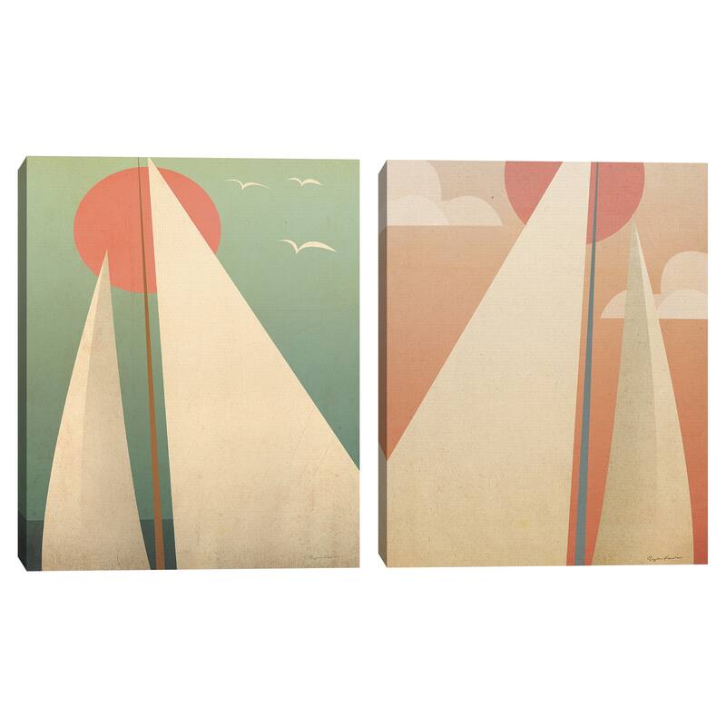 Sails III-VI by Ryan Fowler Canvas Art Prints