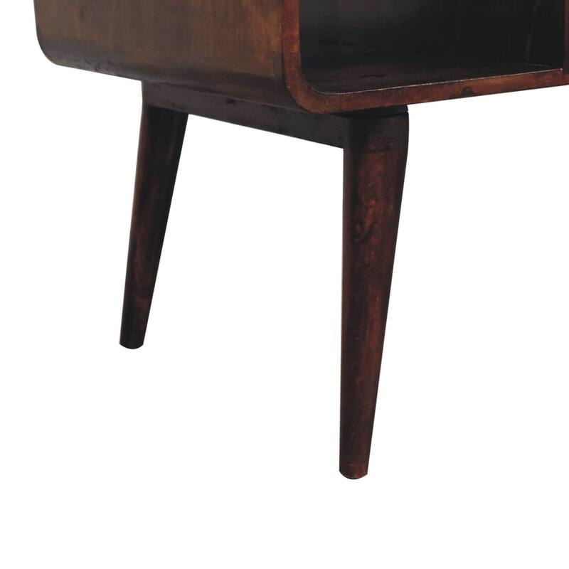 Artisan Furniture Solid Wood Curved California Walnut Coffee Table