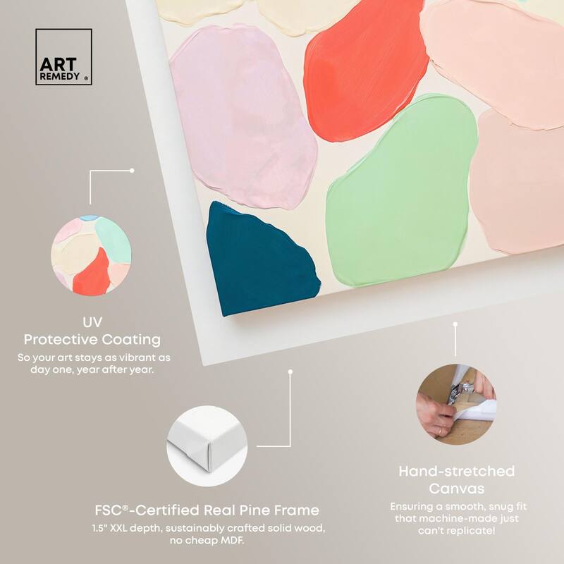 Sorbet Smudges I Canvas by Art Remedy, Gallery Wrapped