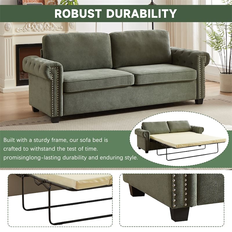 Convertible Sleeper Sofa Bed,2-in-1 Pullout Sofa Bed,Sleeper Sofa Bed