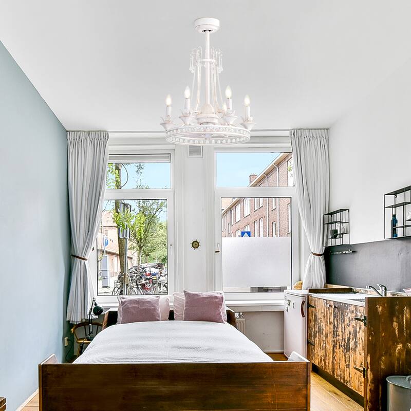 22-Inch Decorative Chandelier Ceiling Fan with Light and Remote