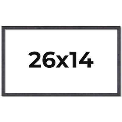 26x14 Frame Brown Picture Frame - Complete Modern Photo Frame Includes