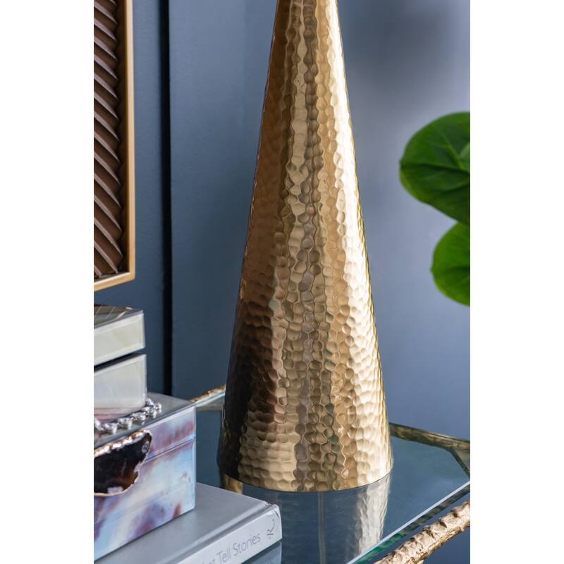 D15x28.5" Aluminum Cone Table Lamp(Lamp Shade Assembly Required