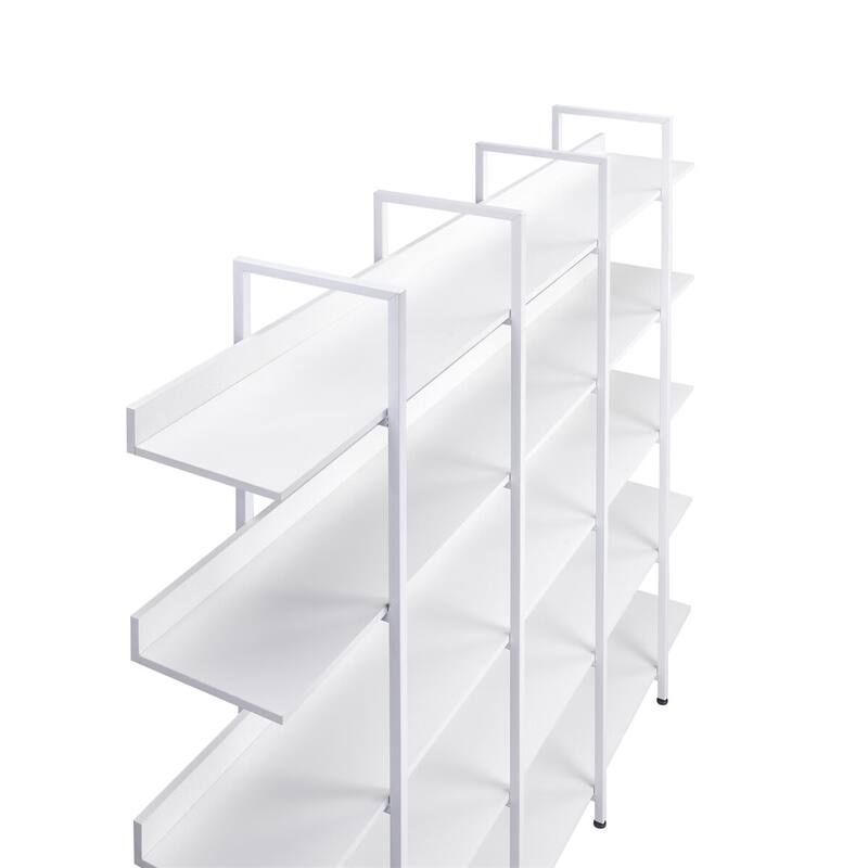 Merax Vintage Industrial 5 Tier Bookcase with Open Shelves