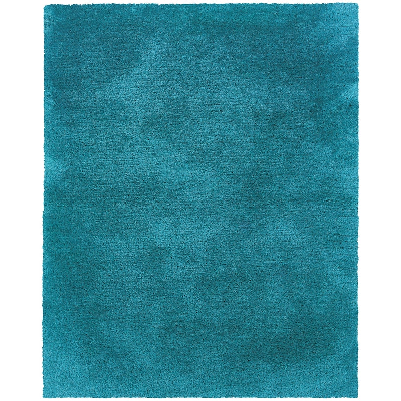 HomeRoots Solid Color Shag Rectangle Area Rug - 62.99 in. x 38.98 in. x 1.60 in.