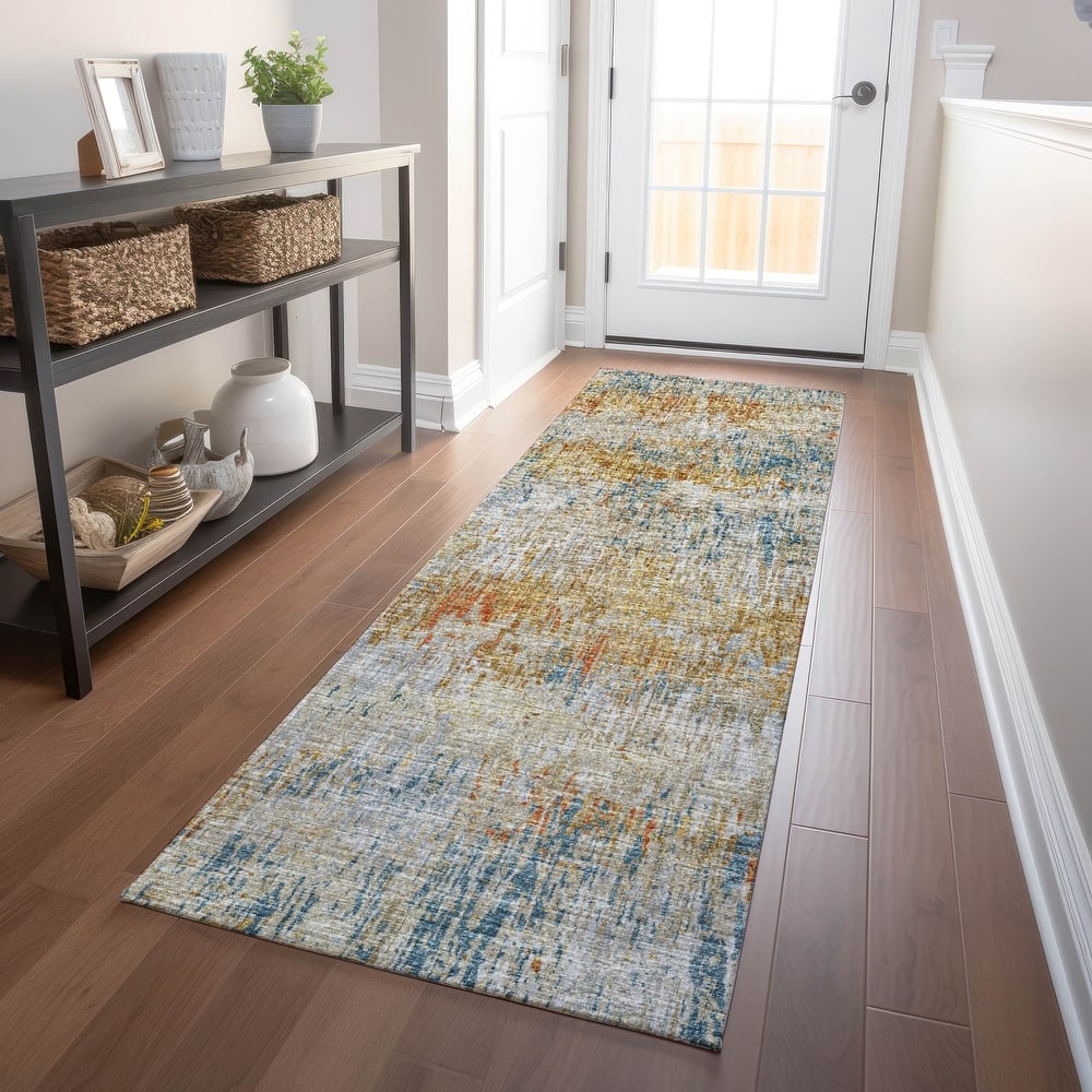 Premium Washable Super Soft Contemporar Abstract Mayfield Rug