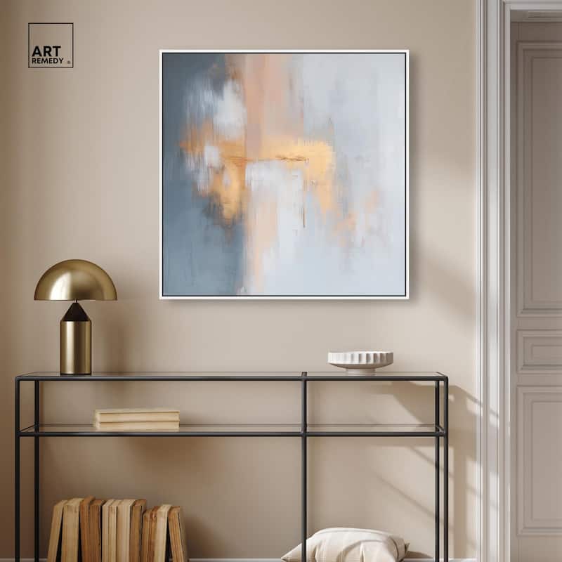 Coral Hues Canvas by Art Remedy