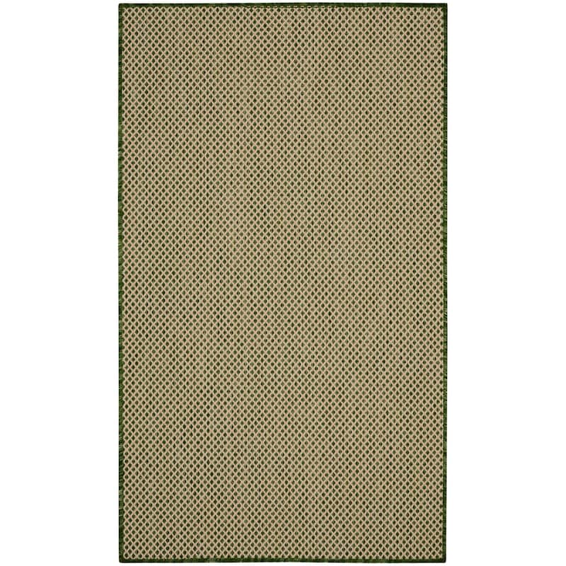 Nourison Courtyard Indoor/Outdoor Modern Geometric Area Rug