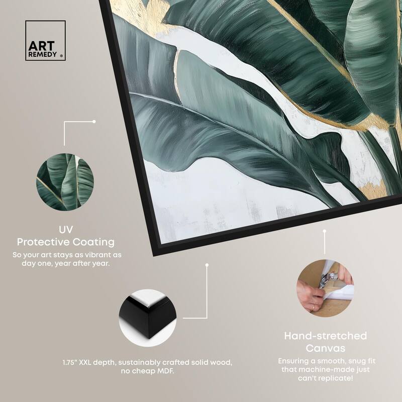 Jungle Jewel Jade II Canvas by Art Remedy