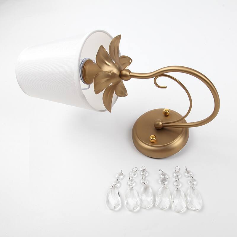1-Light Gold Wall Sconces Bathroom Light Fixtures Vintage Wall Sconce