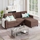 preview thumbnail 9 of 46, Futzca Modern L-shaped Convertible Sectional Sofa w/ Reversible Chaise