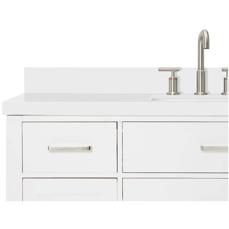 Ariel H055SWQRVO Bristol 55" Free Standing Single Rectangular Basin