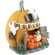 preview thumbnail 3 of 3, 7" LED Lighted Pumpkin Village Halloween Decoration