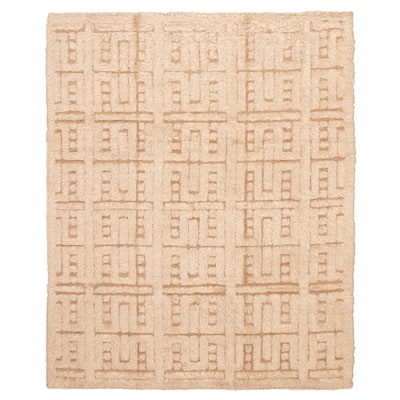 ECARPETGALLERY Hand-knotted Tangier Cream Wool Rug - 8'6 x 10'3