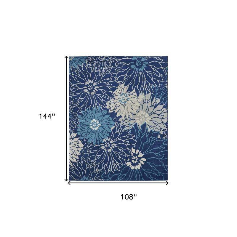 Rosot Power Loomed Floral Traditional Area Rug By HomeRoots - 144' X '108' X '0.5