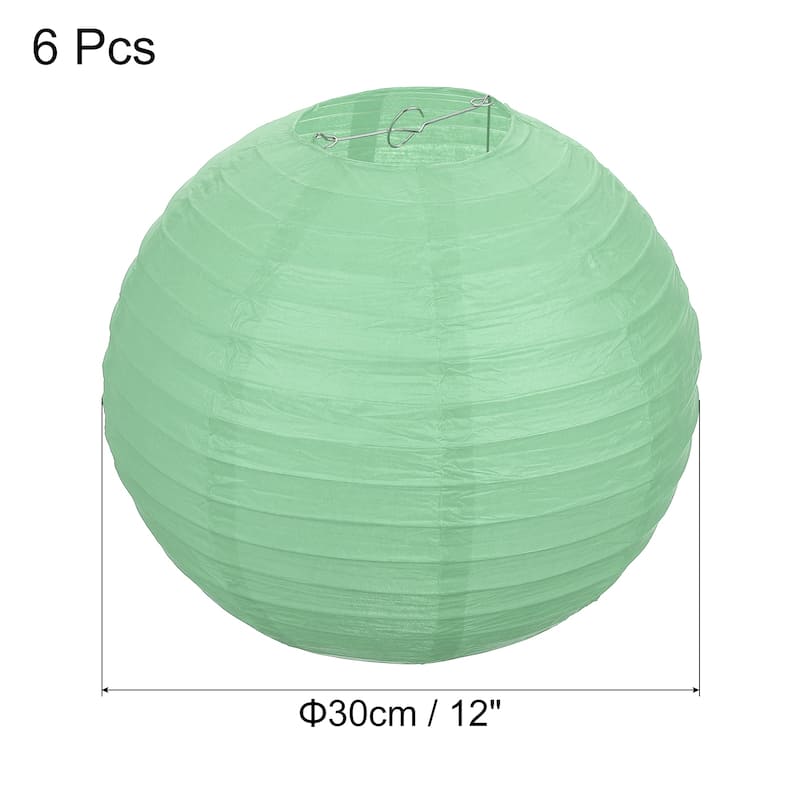6pcs 12 Inch Folding Hanging Paper Lanterns for Wedding Home Party